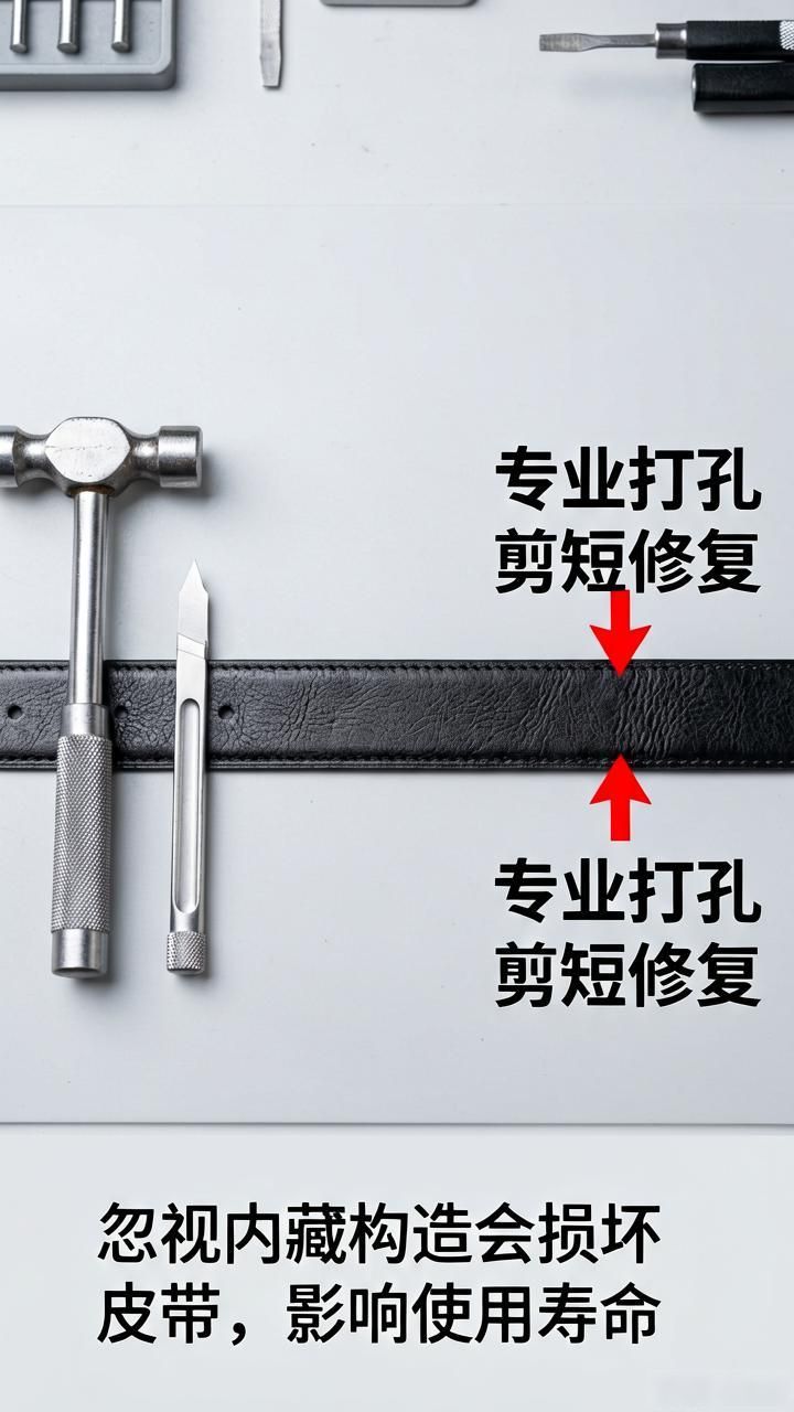 皮带腰带打孔剪短修复_腰带皮带打孔修复剪短视频_皮腰带打孔后如何处理